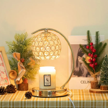 Smokeless Aromatherapy Crystal Lamp - Wax Melter & Timer