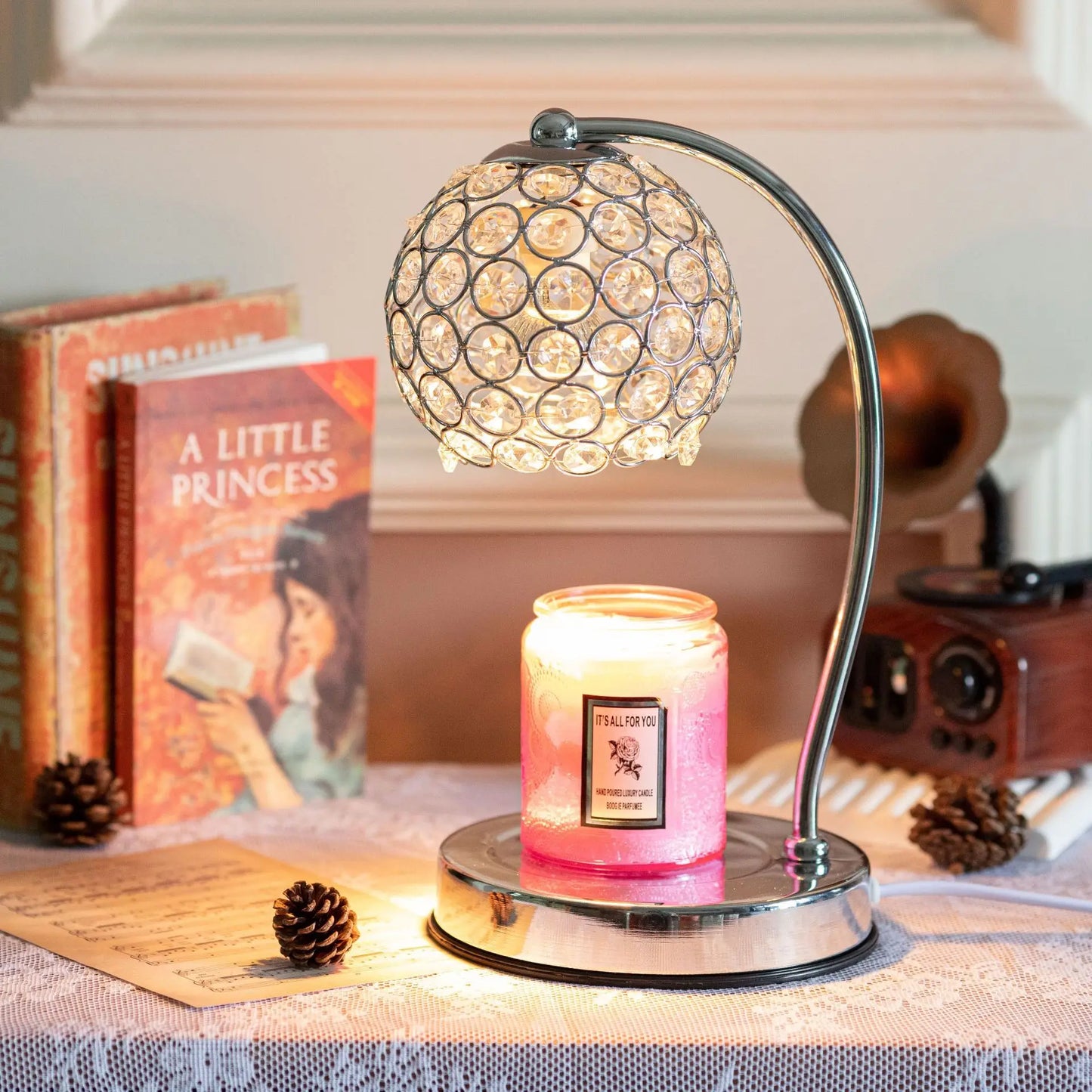 Smokeless Aromatherapy Crystal Lamp - Wax Melter & Timer