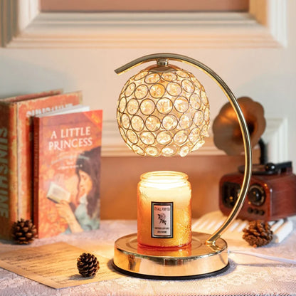 Smokeless Aromatherapy Crystal Lamp - Wax Melter & Timer